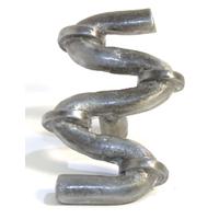 Emenee OR320-ABS Premier Collection S-Curve Knob 2-1/2 inch x 1-3/4 inch in Antique Bright Silver Rope & Pipe Series